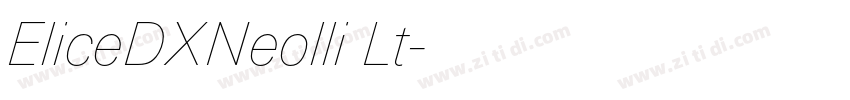 EliceDXNeolli Lt字体转换
